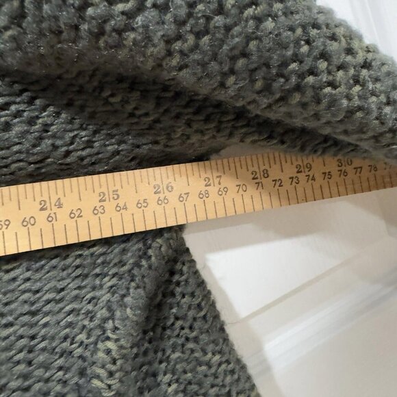 Wooden Ships Green Cardigan Women’s M/L Open Knit Lightweight Earth Tone Natural - Picture 8 of 9